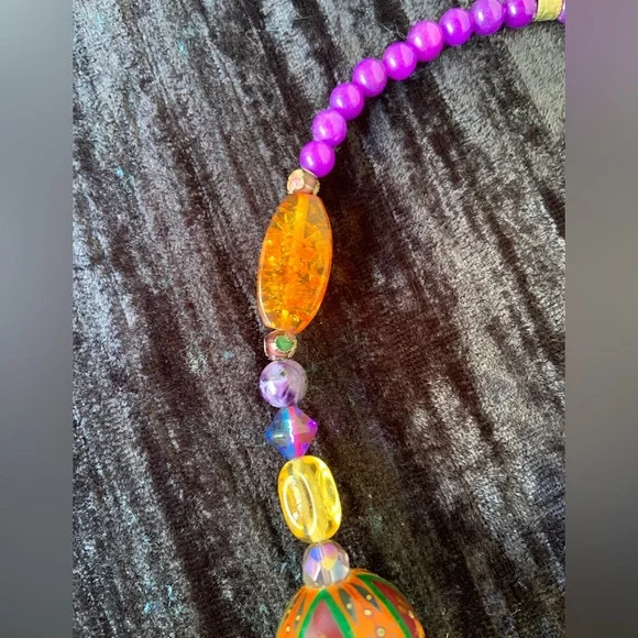 World Tribe Purple Treasure Necklace - Picture 9 of 9